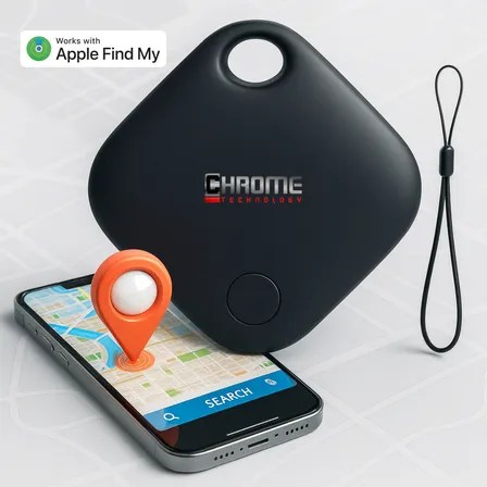 Mini Localizador Rastreador Smart Tag Gps Cor Preto Compatível Com iPhone Apple Chrome&nbsp;Technology