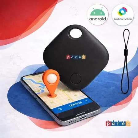 Mini Localizador Rastreador Smart Tag Gps Cor Preto Compatível Com Android Samsung Motorola Xiaomi&nbsp;Pares